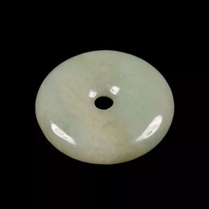 Real Chinese Bi Disk Jade Amulet with Certificate